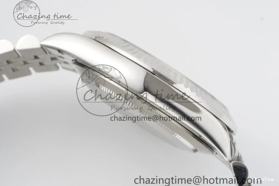 MiroTime 0415 TopPick DateJust 41 SS JDF 904L Steel Blue Textured Dial on Jubilee Bracelet VR3235 V 2235